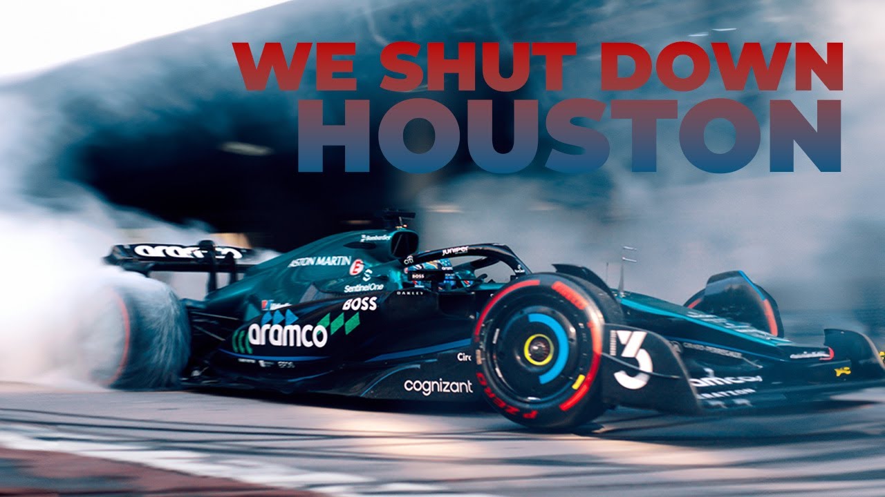 Filming for an F1 team