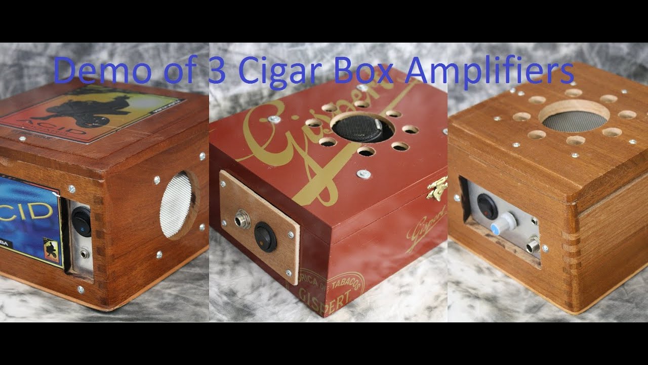 Demo of 3 Cigar Box Amplifiers