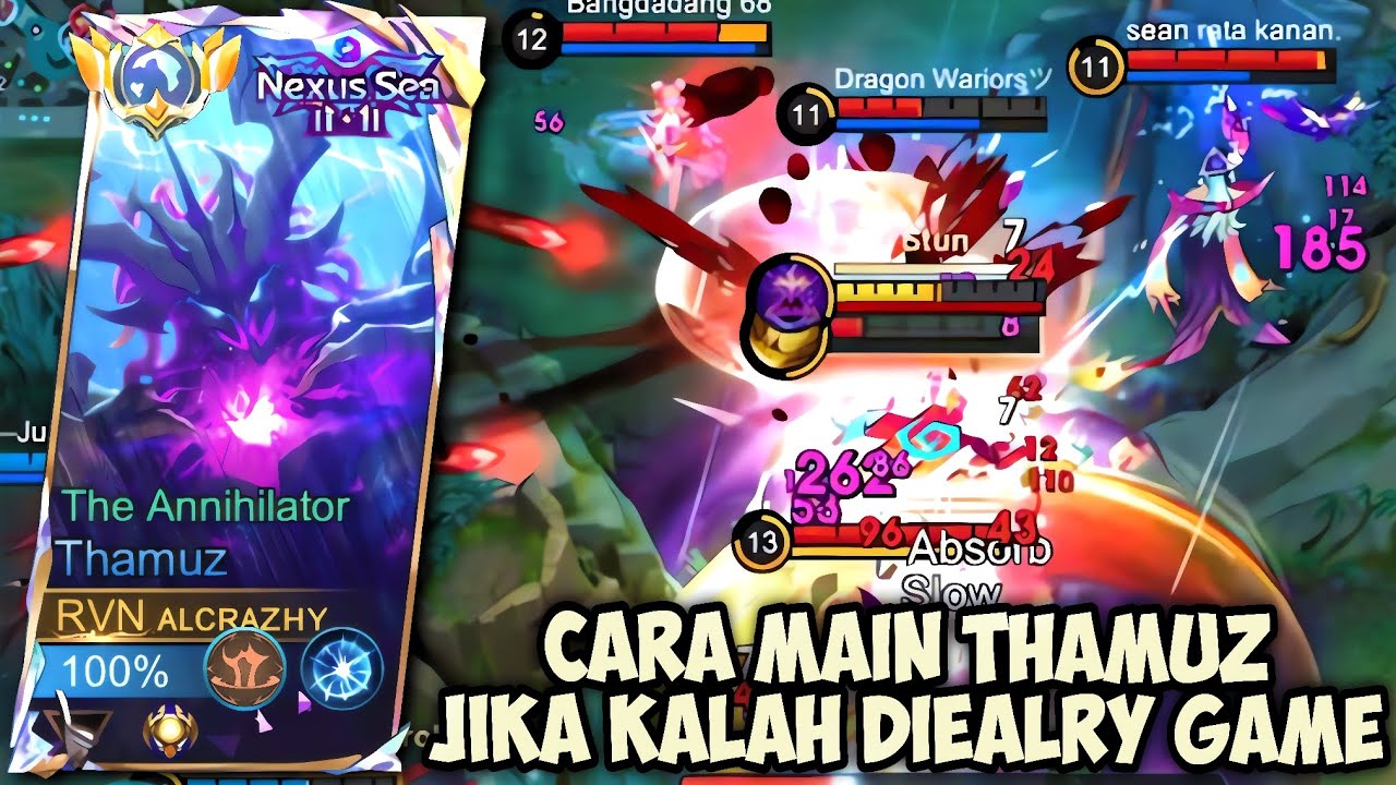 FREYA MUSUH TERLALU BRUTAL BEGINI CARA MAIN THAMUZ‼️GAMEPLAY TOP GLOBAL THAMUZ - MLBB