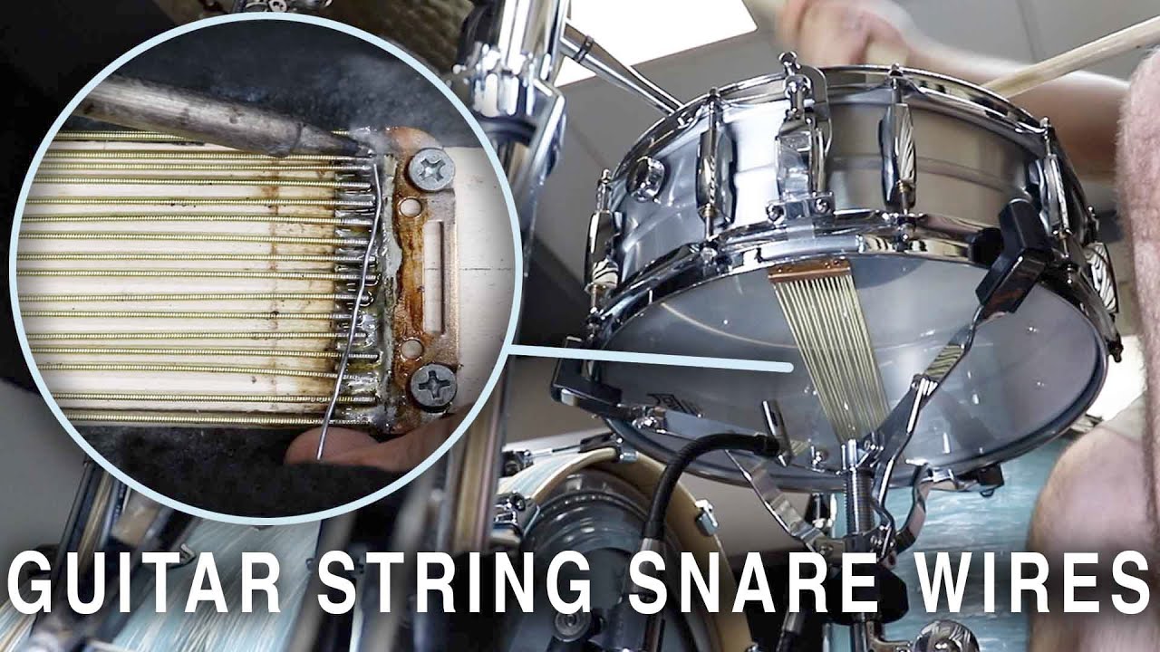 I PUT GUITAR STRINGS ON A SNARE DRUM