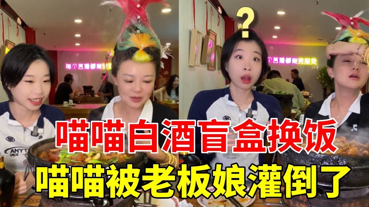 偶遇北京牛碧姐，连喝三斤不喊停，喵喵被老板娘灌倒了！#贵州珍酒 #白酒盲盒 #酒蒙子的日常