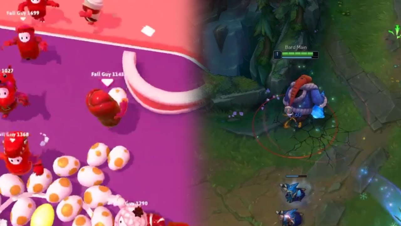 Playing League and Fall Guys at the same time