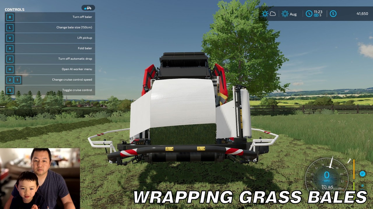 Wrapping Grass Bales | Farming Simulator 22