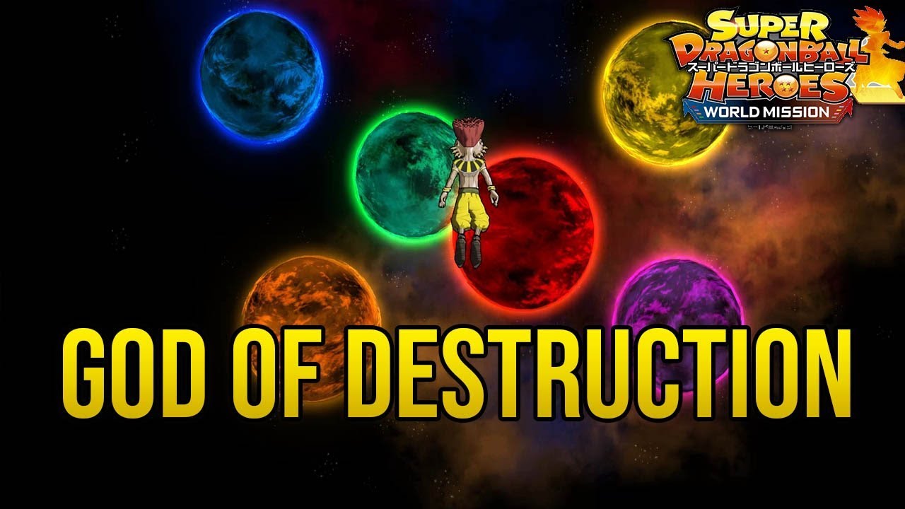 FULL TEAM OF GOD Of DESTRUCTION ONLINE BATTLES | SUPER DRAGON BALL HEROES WORLD MISSION