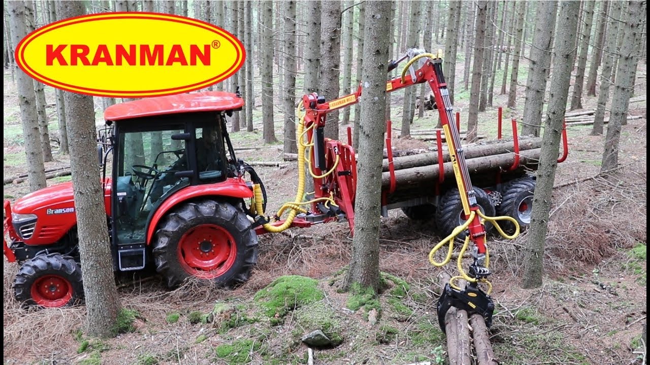 Kranman T5000EX drivvagn med 5,6 m lång kran på Branson 5025C