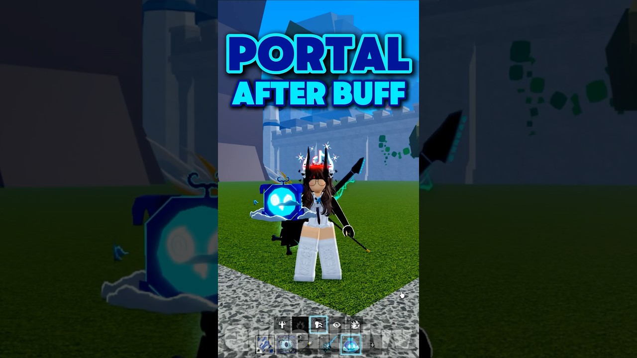 PORTAL AFTER THE BUFF BLOX FRUITS | #Shorts #bloxfruits #roblox #queenliiivv #onepiece