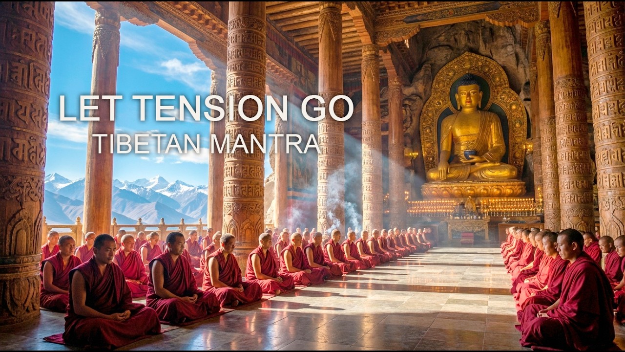 Tibetan Monk Chant in Ritual Hall — Monastery Space | Calm Presence
