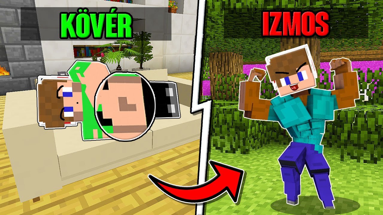 A KÖVÉRSÉGTŐL AZ IZMOSSÁGIG A MINECRAFT-BAN! 😱