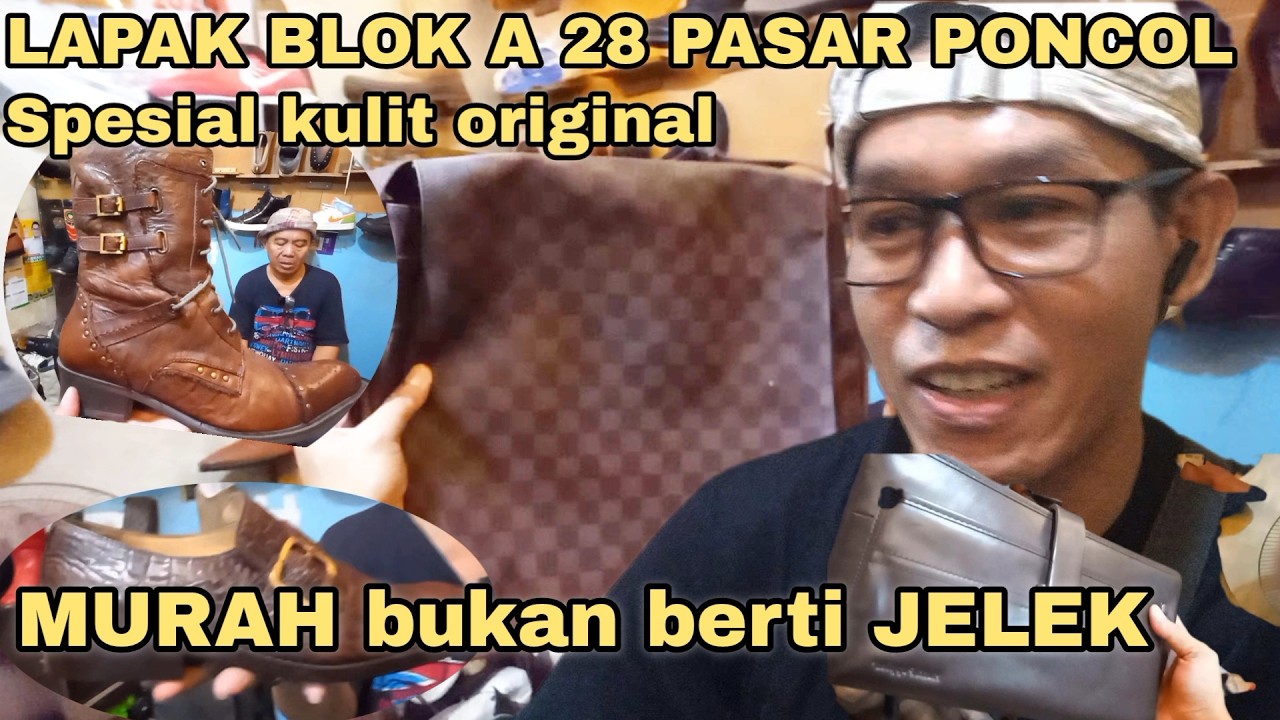 SPESIAL SEPATU  KULIT‼️TAS LV  & SEPATU BEKAS KULIT BUAYA JARANG ADA  DI PASAR LOAK PONCOL