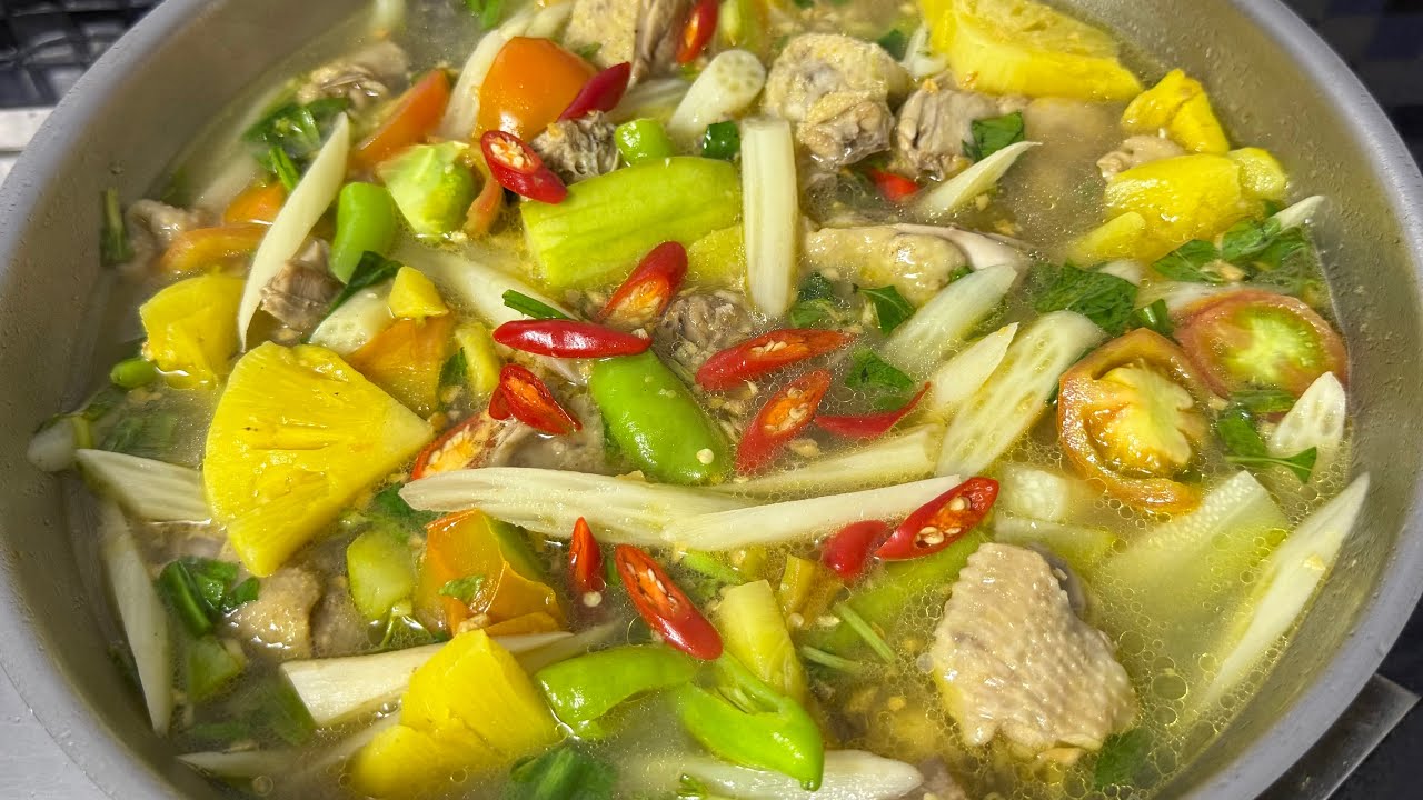 របៀបស្ល សម្លម្ជូរយួនសាច់មាន់ || How to make Mjou Youn Sour Soup with Chicken