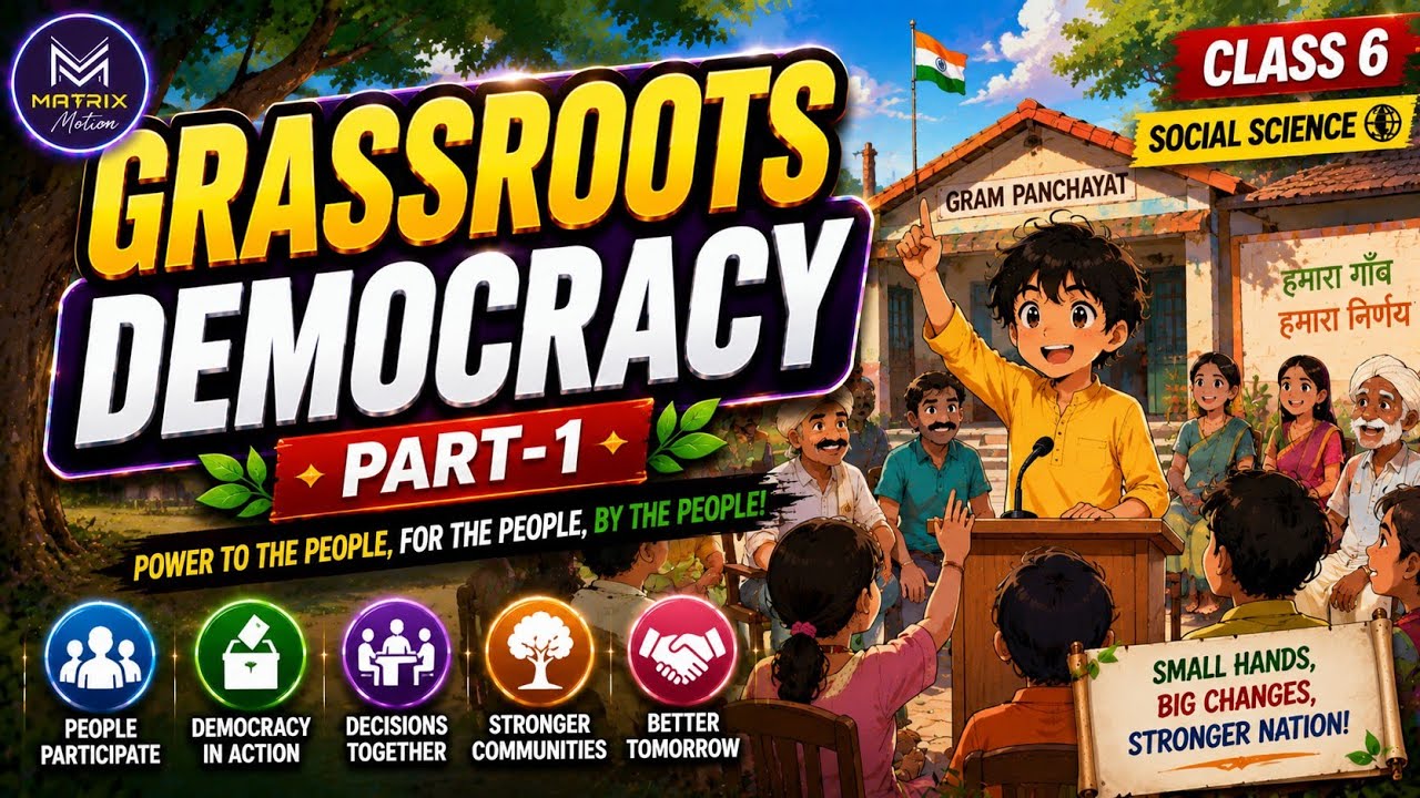 Grassroots  Democracy Part 1 - Governance  |Fully Animated| Class 6  |Social Science|