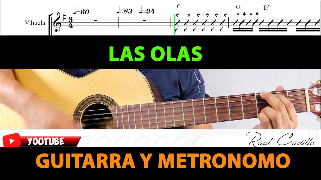 LAS OLAS  GUITARRA Y METRONOMO