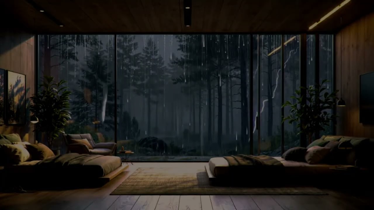 Stress Relief to Deep Sleep Better on a Rainy Day ☔ Relax the Mind and Body with Calming Music