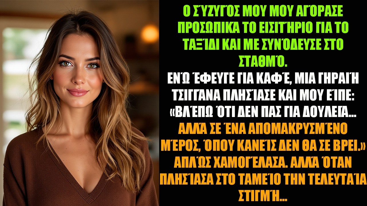 Ο ΣΎΖΥΓΌΣ ΜΟΥ ΜΟΥ ΑΓΌΡΑΣΕ ΠΡΟΣΩΠΙΚΆ ΤΟ ΕΙΣΙΤΉΡΙΟ ΓΙΑ ΤΟ ΤΑΞΊΔΙ ΚΑΙ ΜΕ ΣΥΝΌΔΕΥΣΕ ΣΤΟ ΣΤΑΘΜΌ. ΕΝΏ...