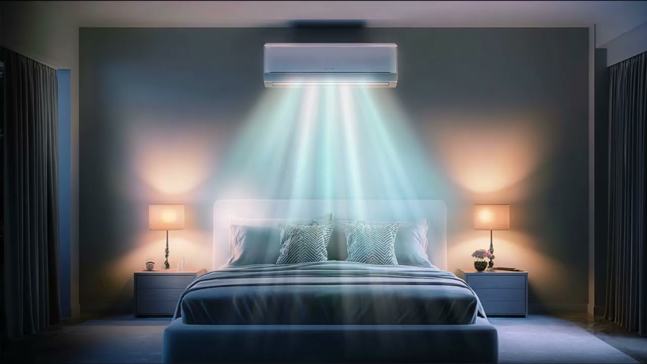 Relaxing Air Conditioner Sound for Sleeping 🌙 Cool White Noise for Deep Rest