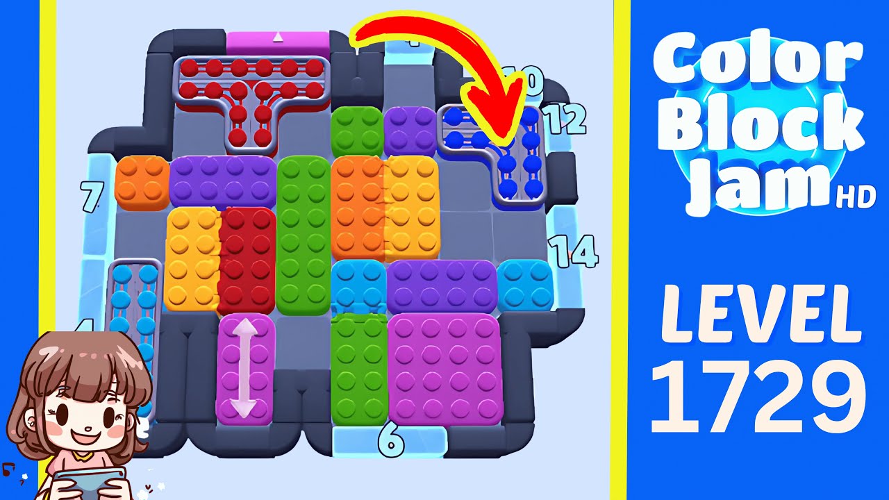 Color Block Jam Level 830 (1729) Solution Walkthrough