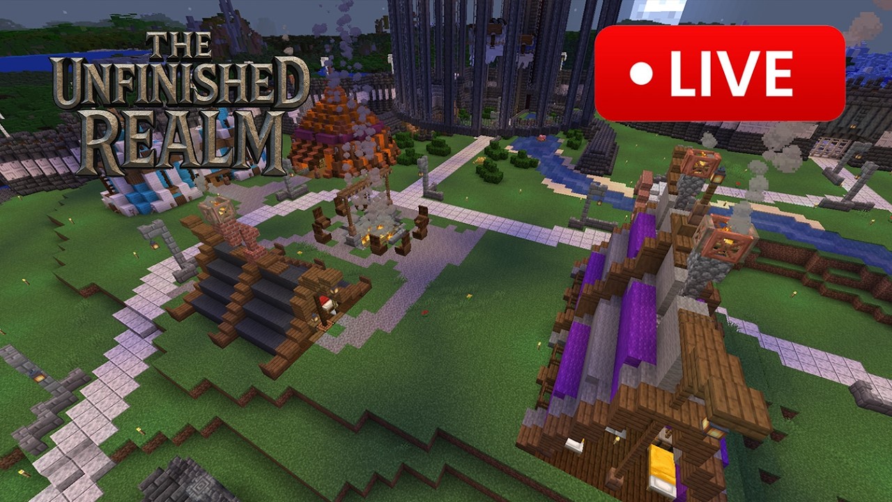 Paths, Castle Grounds & more | The Unfinished Realm Minecraft SMP (pt 2)