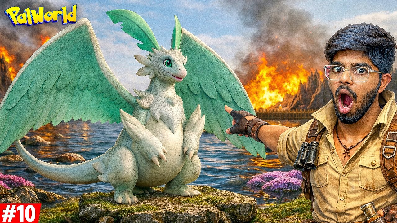 I Found A Legendary Dragon Pokemon (Quivern) In Pokemon World | Palworld Telugu Part - 10
