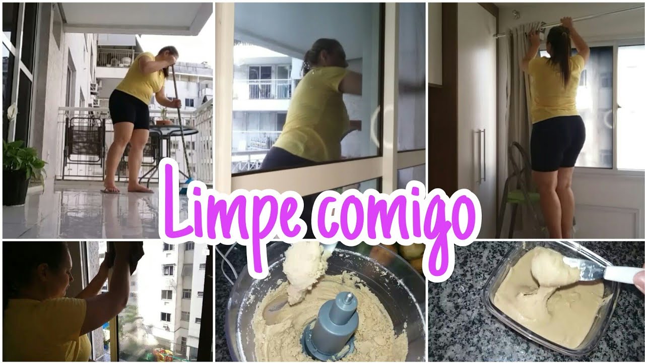 MOTIVAÇÃO DE LIMPEZA/ LAVEI JANELA. PORTA E VARANDA/ FIZ PASTA DE AMENDOIM
