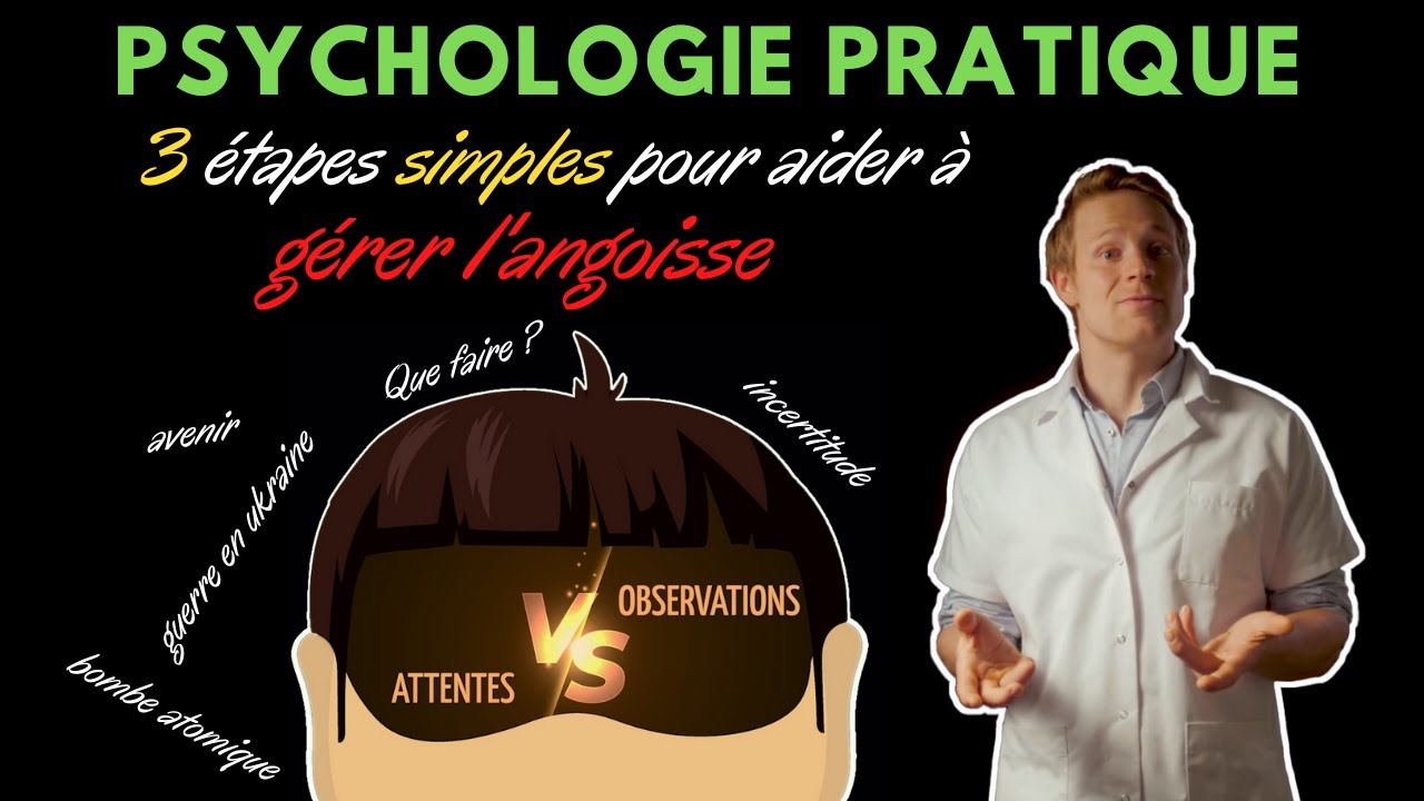 3 étapes simples pour gérer son angoisse (TCC)