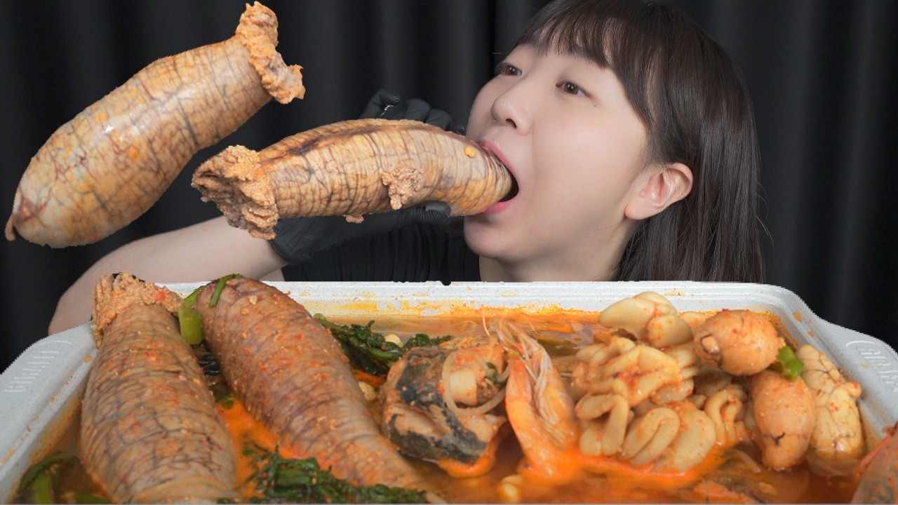 икра тунца / Mukbang eating show