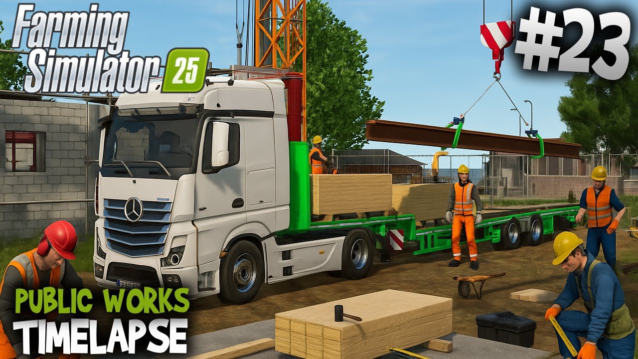 🛠️ Build Day 💪 Mercedes Actros + Liebherr 81K 👷 FS25