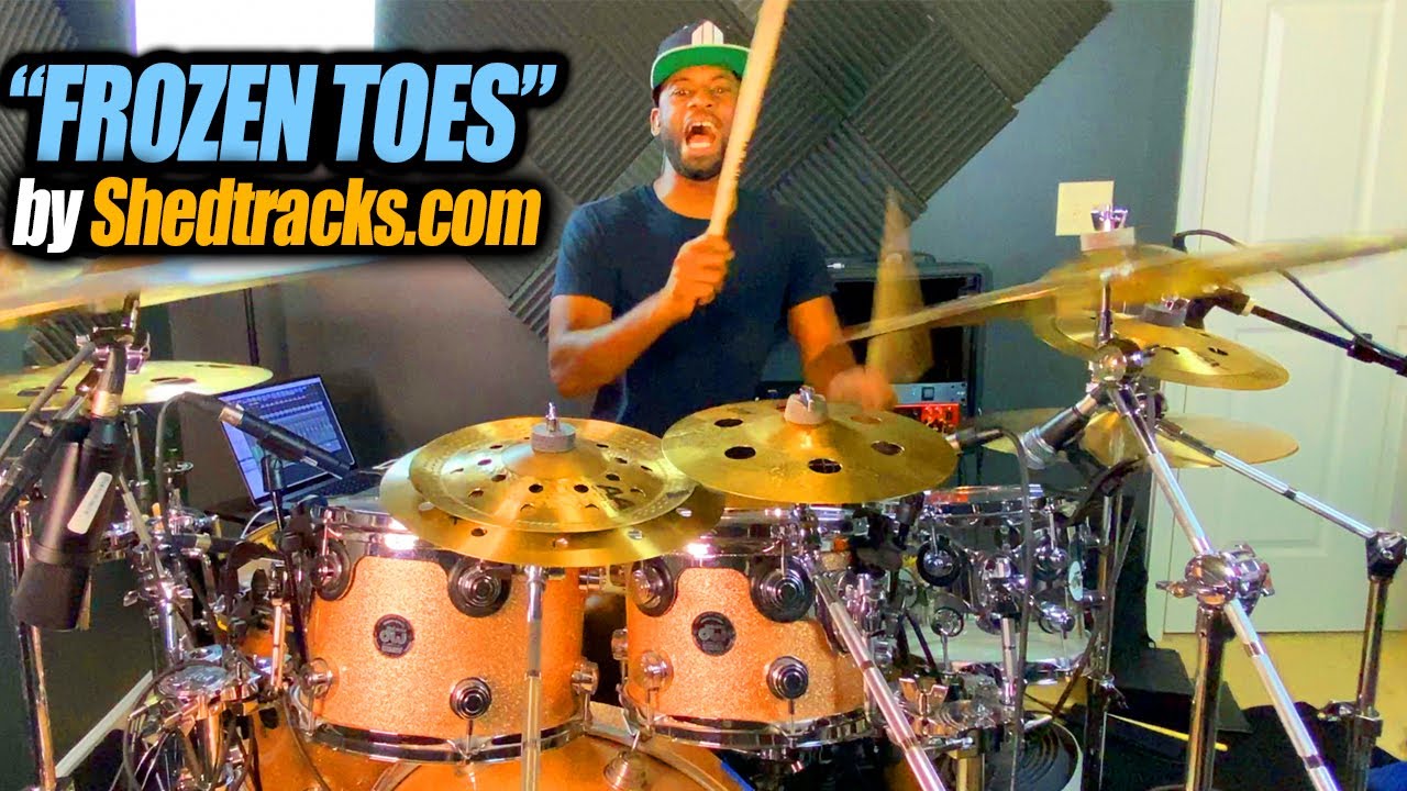 Frozen Toes Free Drumless Track by Shedtracks | Carlin Muccular Drum Cover