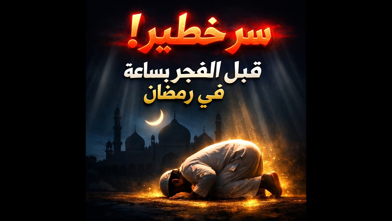 سر خطير قبل الفجر بساعة في رمضان | لماذا هذه الساعة تغيّر حياتك؟