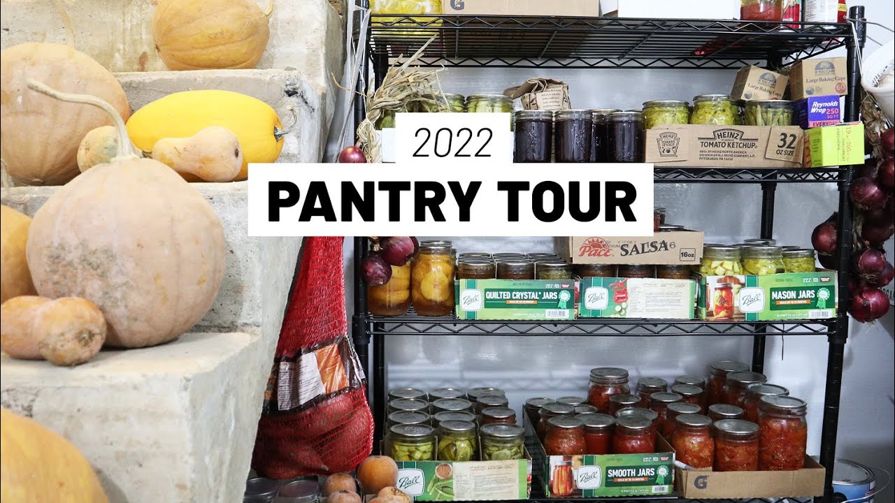 2022 Pantry Tour - everything we grew and preserved this year from our garden! // GroundedHaven