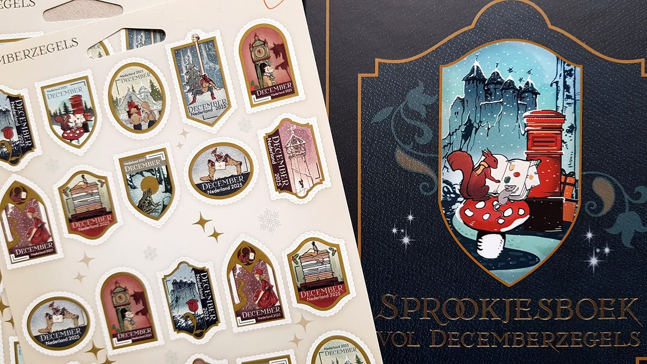 Mooie decemberzegels van de Efteling