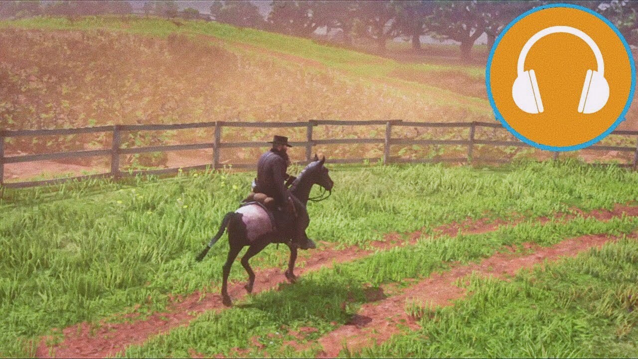 1 Hour ASMR Horse Galloping/ Trot Sounds across the Land (Red Dead Redemption 2)
