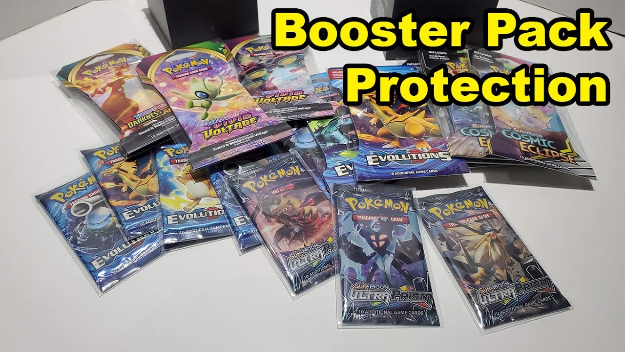 Booster Pack Protection and Storage Pokemon Magic
