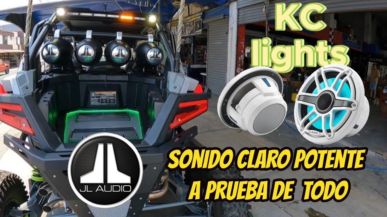 JL audio a prueba de agua para RZR Maverick utv atv side by side