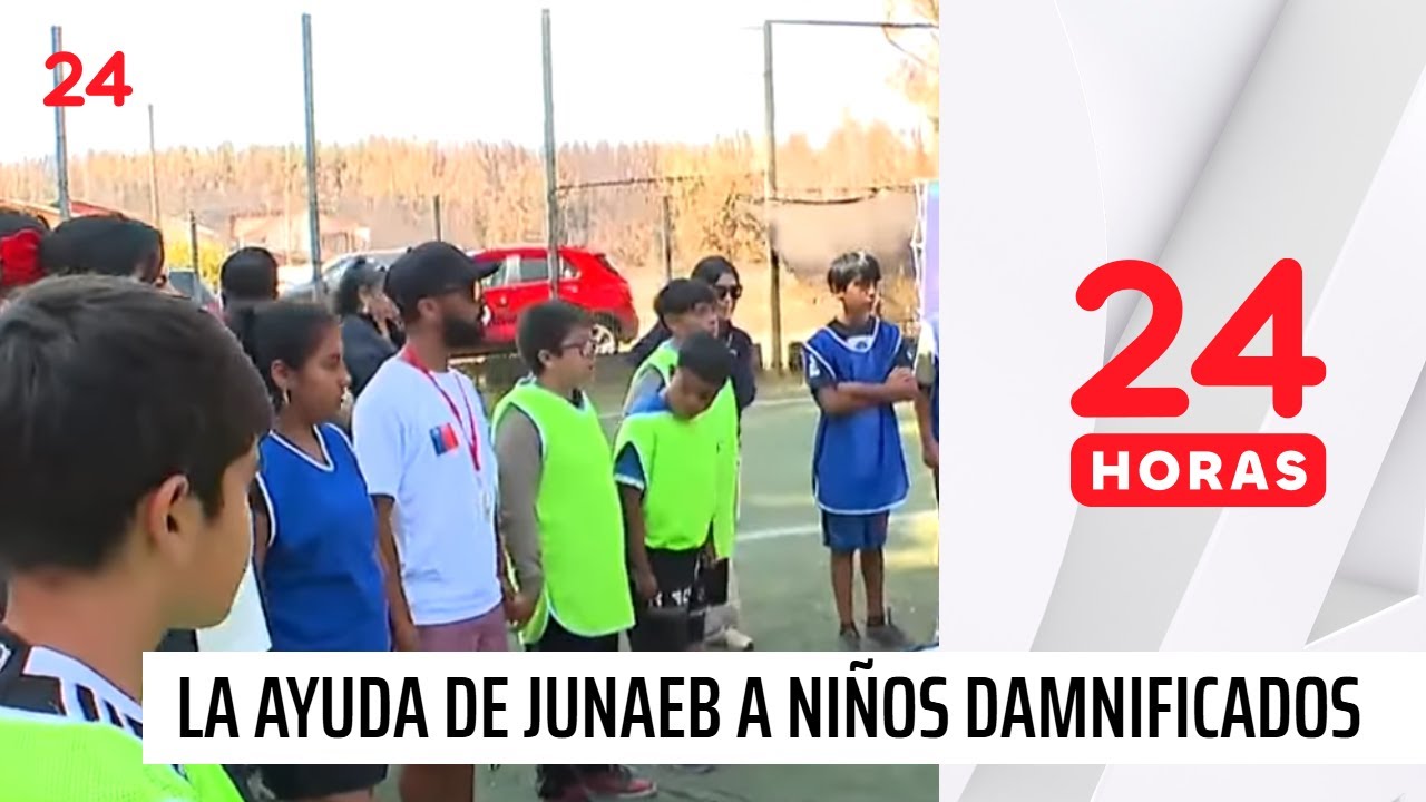 Actividades para niños afectados por incendio en Tomé | 24 Horas TVN Chile