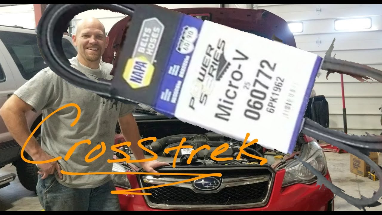 Замена приводного ремня на Subaru Crosstrek 2015 года! Быстро и без проблем!