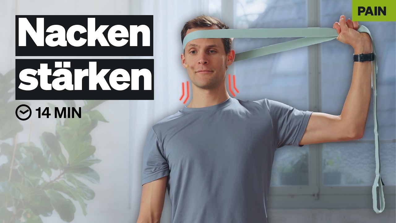 Handynacken effektiv wegtrainieren — 3 Übungen mit Stretch-Band (Zuhause mitmachen)