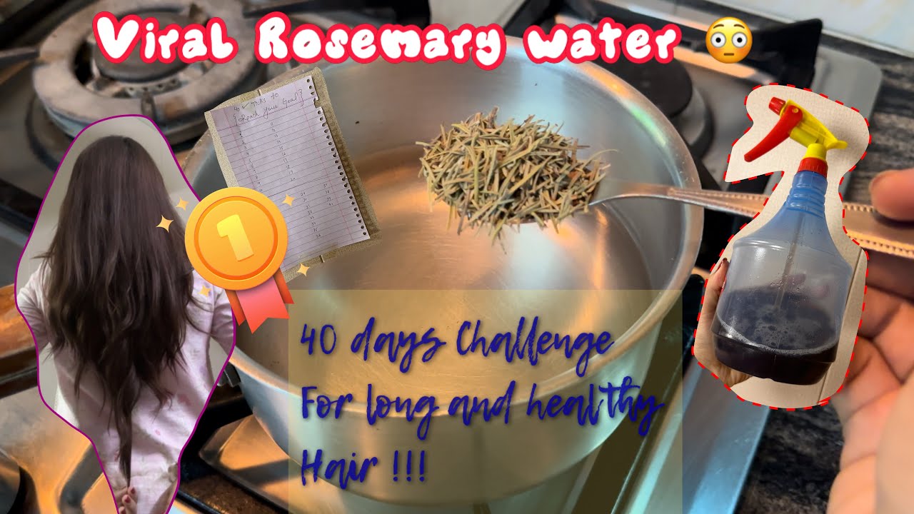 Rosemary Spray- 40 Day Challenge For Long , Healthy and Shiny Hair !! - viral