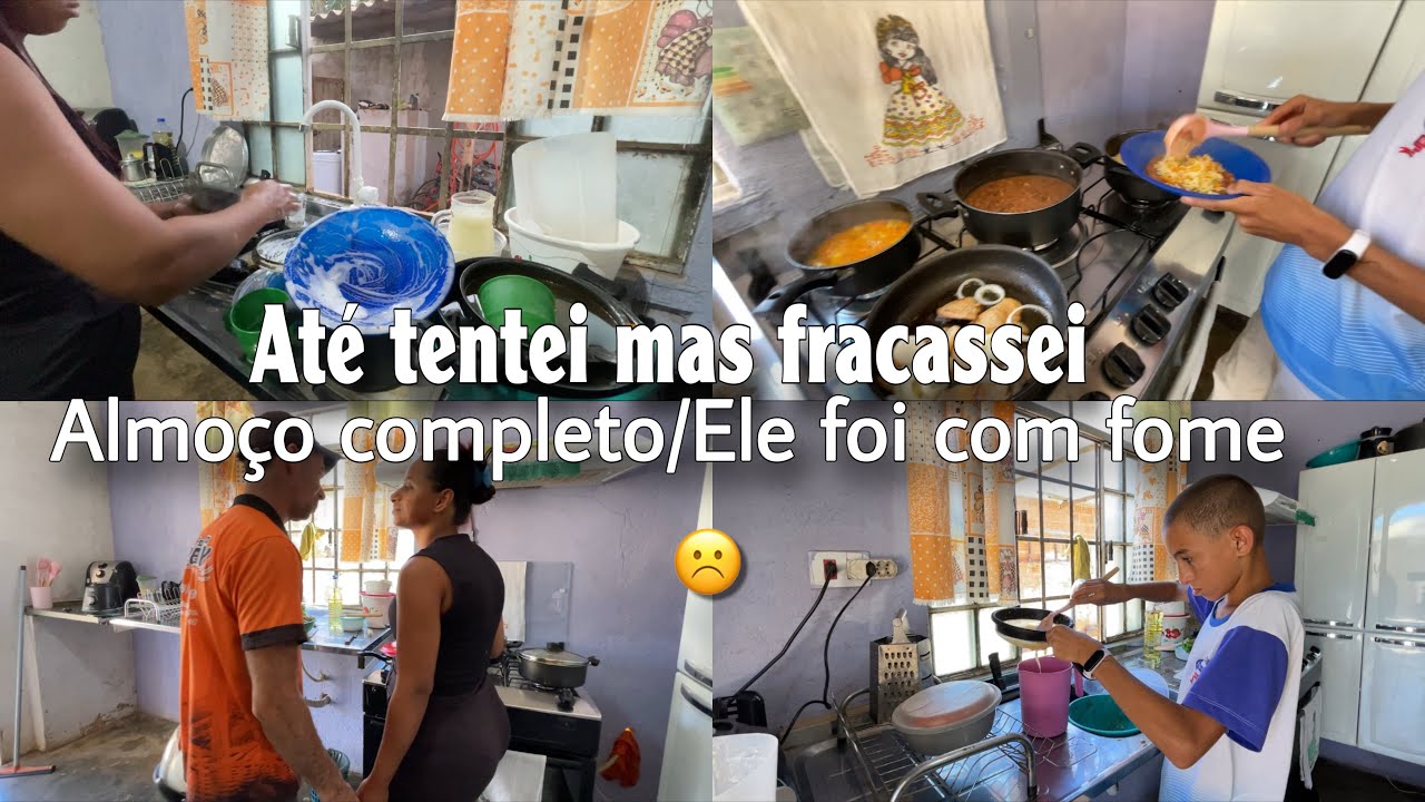 Até Tentei mas Fracassei 😨Almoço Completo pra nada ||Ele foi sem Comer !!