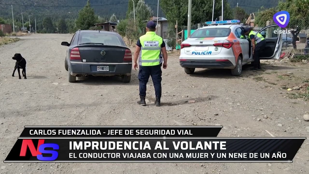 Conductor alcoholizado escapó de un operativo de tránsito y fue detenido: Iba con un nene de un año