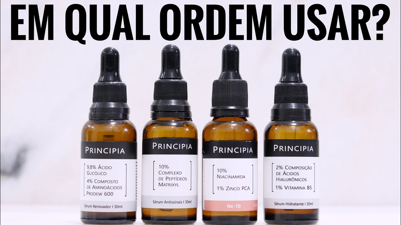 Cosméticos da Principia! Como usar? Ordem de Uso! #Skincare