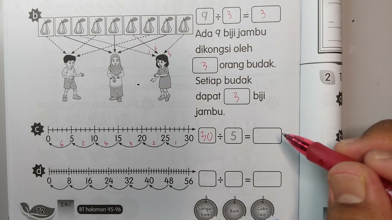 Buku Aktiviti Matematik Tahun 2 Muka Surat 72 KPM