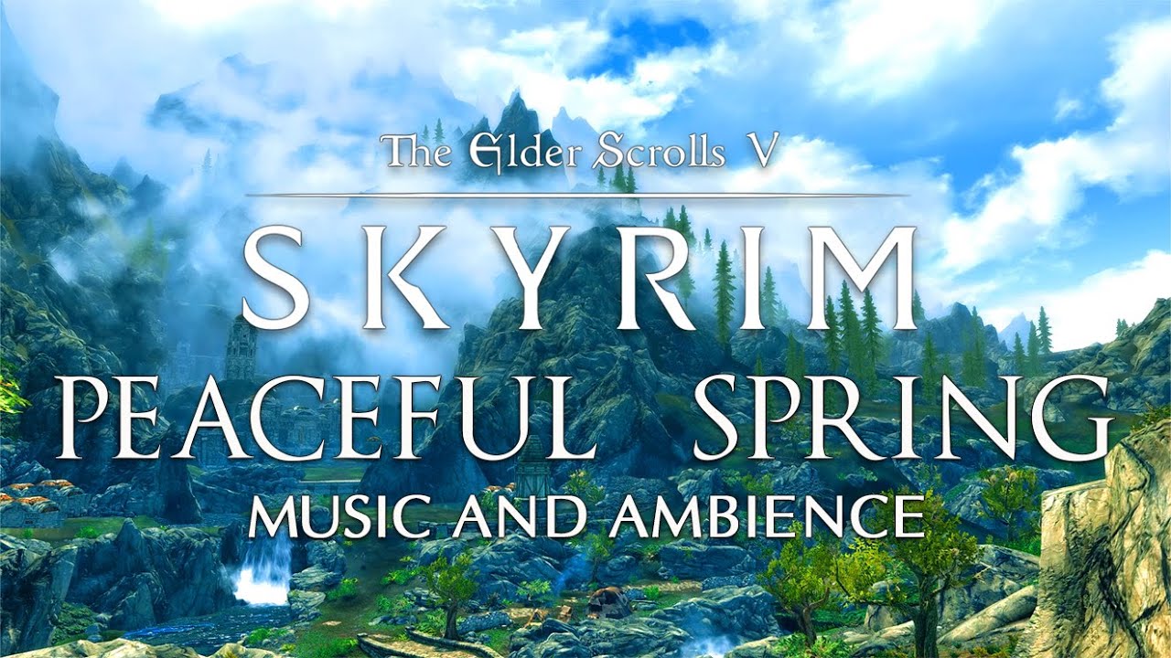 Peaceful Bright Spring Day in Skyrim | Skyrim Spring Ambience | Skyrim/Elder Scrolls Music