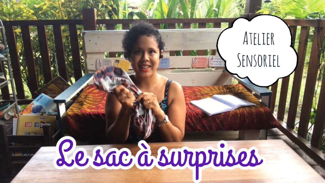 Atelier sensoriel en maternelle. Le sac à surprises