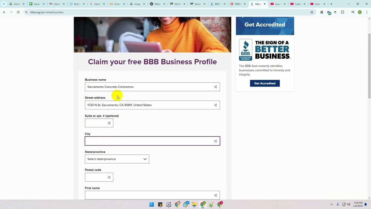 how to create account bbb for local citation [beginners guide]