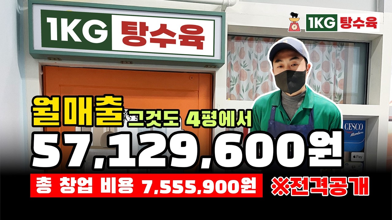 창업비 700만 원 ? 4평 매장에서 투잡으로 대박 난  딸 쌍둥이 아빠의 이야기