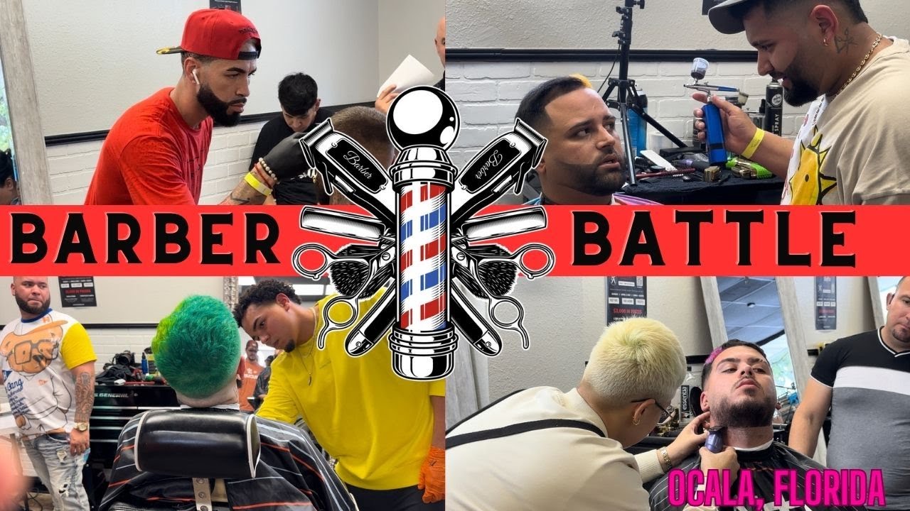Barber Battle at King Cutz Hair Salon in Ocala, Florida