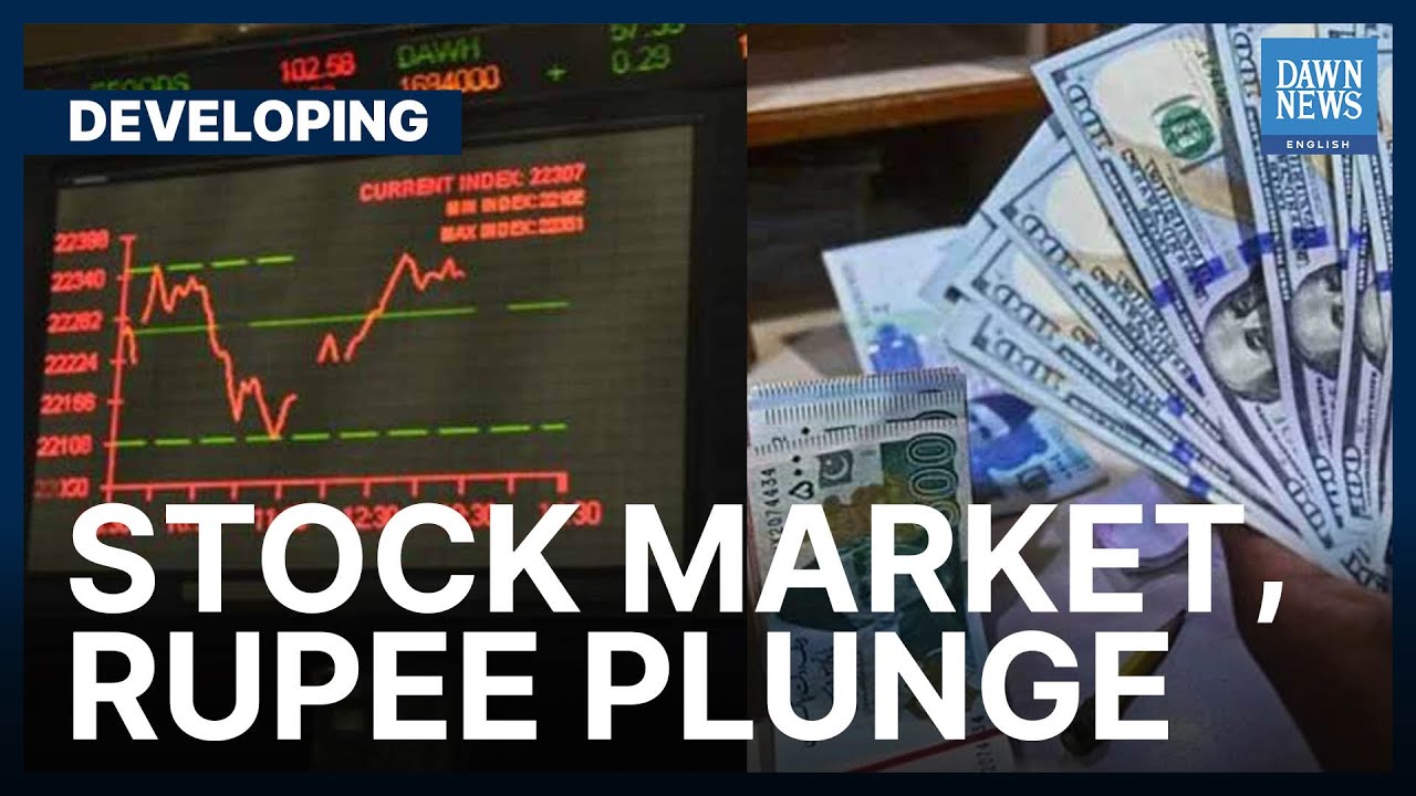 Stock Market, Rupee Plunge As Imran Khan Announces Long March | Developing | Dawn News English |