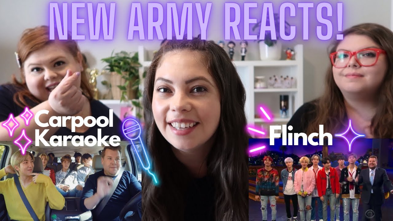 BTS Chat Part 2: New Army Reacts to BTS Carpool Karaoke & Flinch on James Corden!