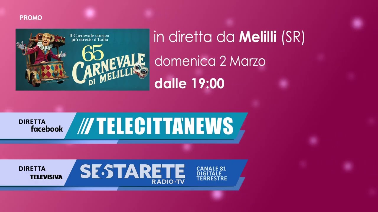 📌PROMO__ In diretta da Melilli (SR) &ldquo;IL CARNEVALE MELILLESE 2025