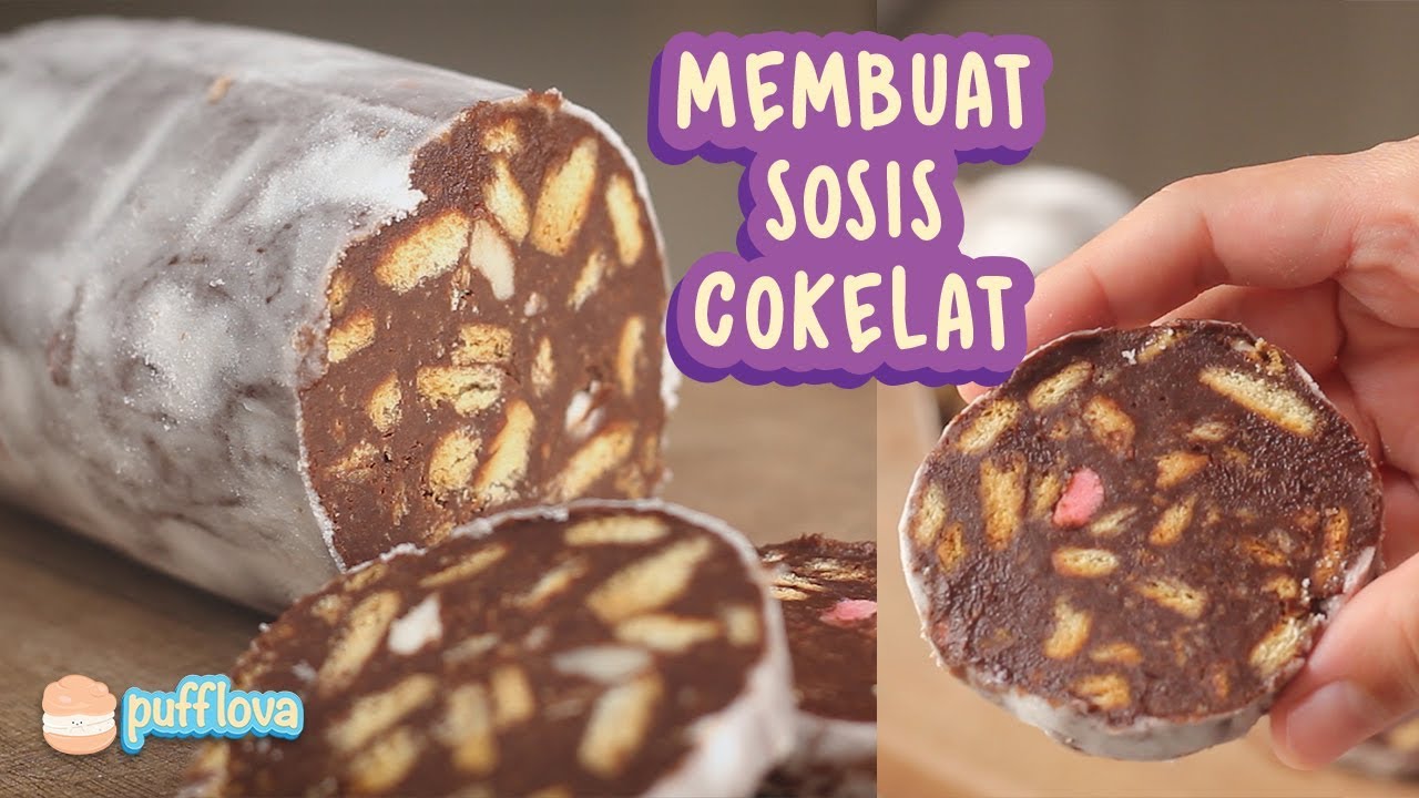 MEMBUAT SOSIS COKLAT | CHOCOLATE SALAMI | TANPA OVEN TANPA KUKUSAN #3
